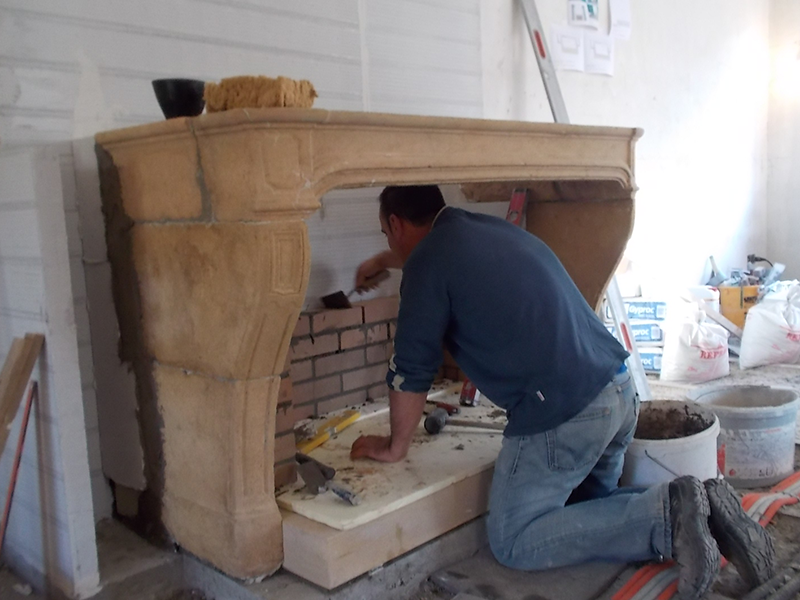 Nous réalisons nous même votre nouvelle cheminée sur mesure, même dans une rénovation.